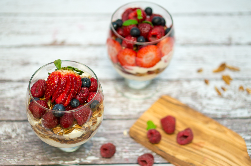 Yogurt with Berries and Pecans Delicious Meets Healthy