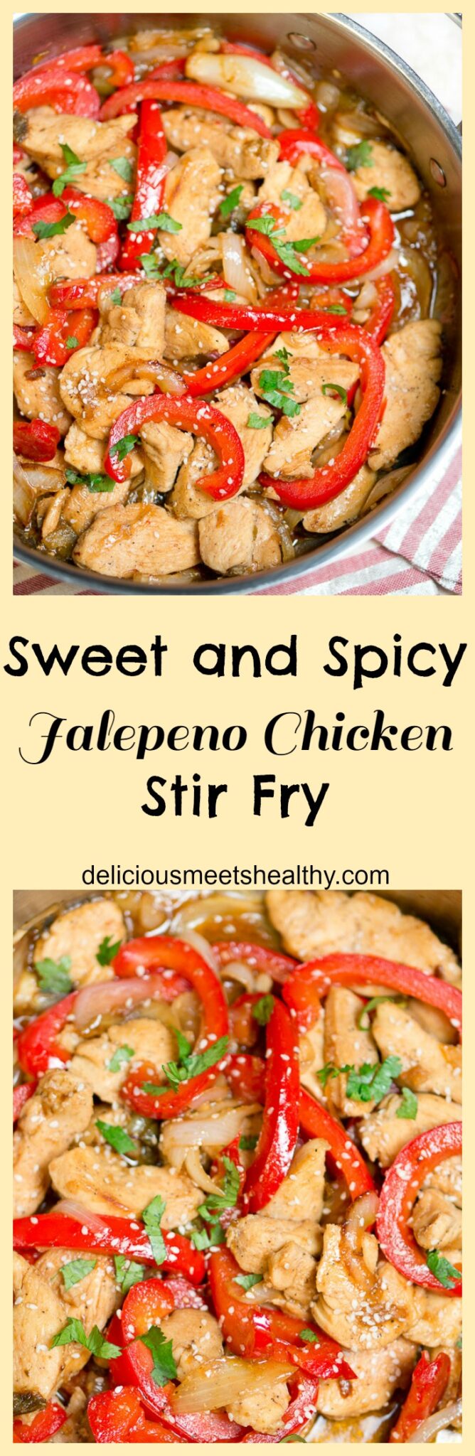 Sweet and Spicy Jalepeno Chicken Stir Fry Delicious Meets Healthy