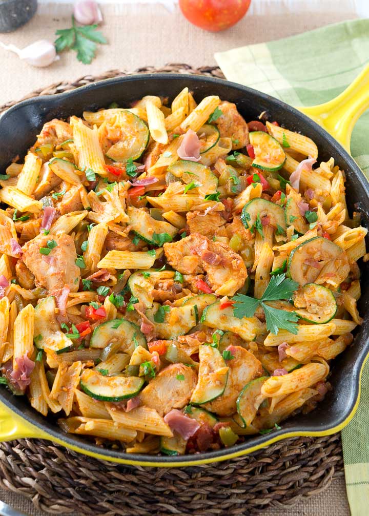 Italian Chicken And Prosciutto Pasta Skillet Delicious Meets Healthy Italian Chicken And Prosciutto Pasta Skillet Delicious Meets Healthy
