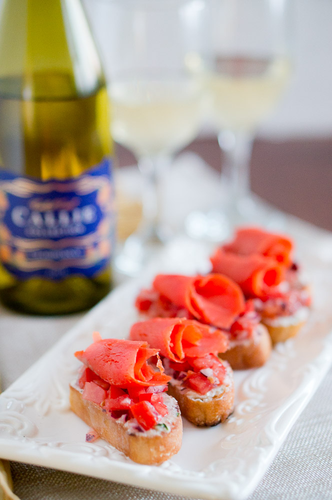 Smoked Salmon Crostini and Wine Pairing Delicious Meets Healthy
