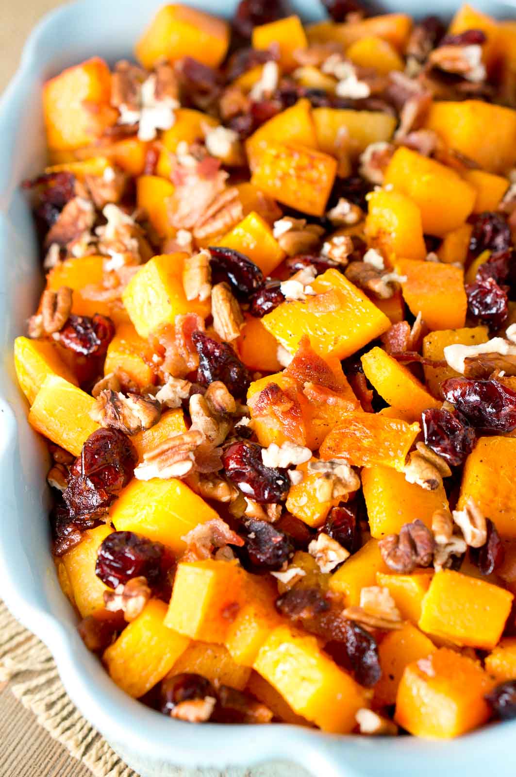 Roasted Butternut Squash with Bacon | Delicious Meets Healthy